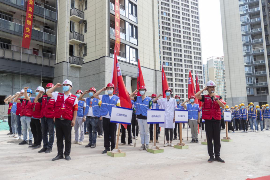 深圳萬科、寶鷹集團舉辦批量裝修安全事故防控及應急綜合演練